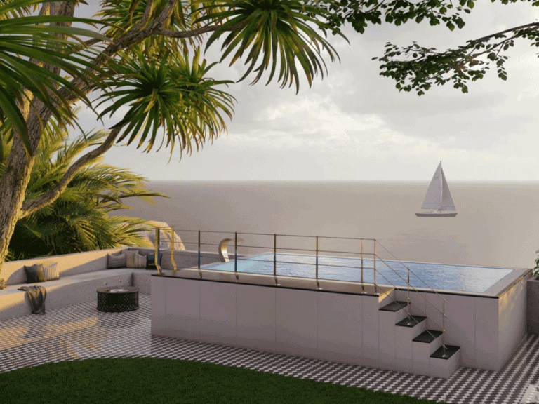 Piscina Spatium rialzata moderna