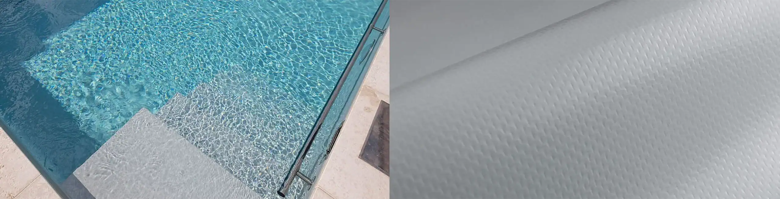 Piscina con rivestimento PVC Grigio chiaro