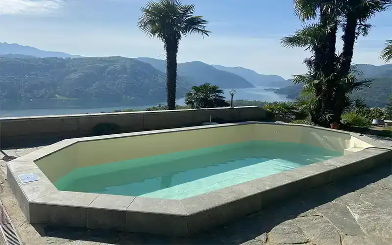 Piscina a Vernate dopo il risanamento